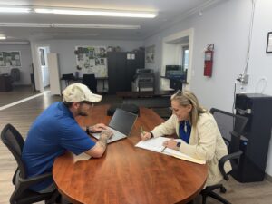 pic of Matthew Williams at work